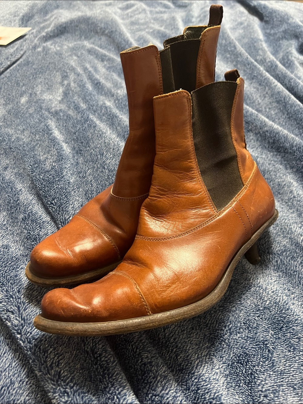 Miu Miu Women's Brown Leather Ankle Boots